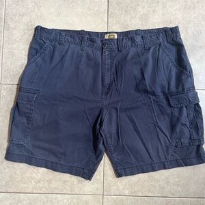 the foundry supply co 52 navy blue Cargo Shorts Pockets 100% Cotton